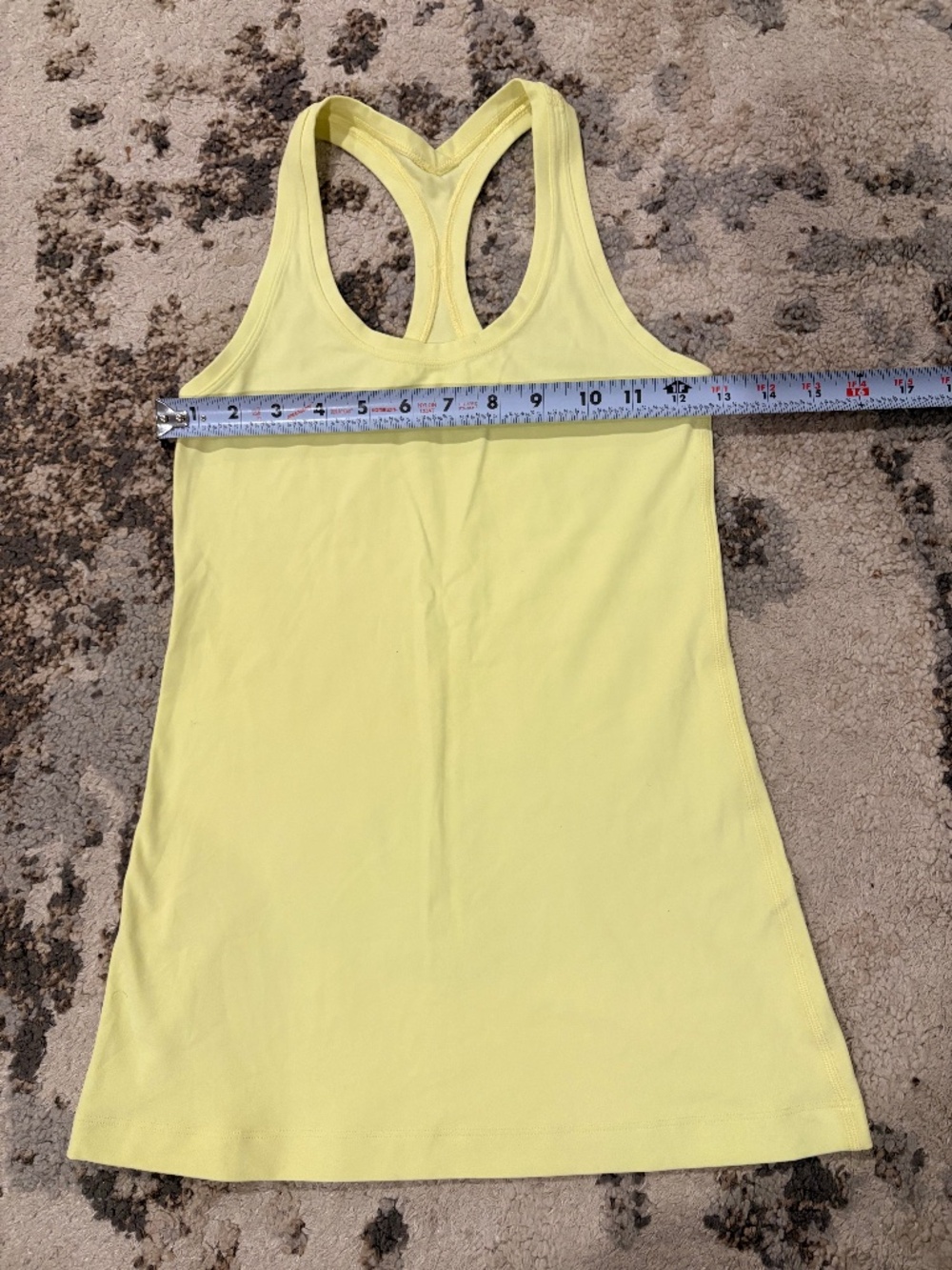 Lululemon Cool Racerback Tank Top - Pale / Pastel Yellow (Size 4)